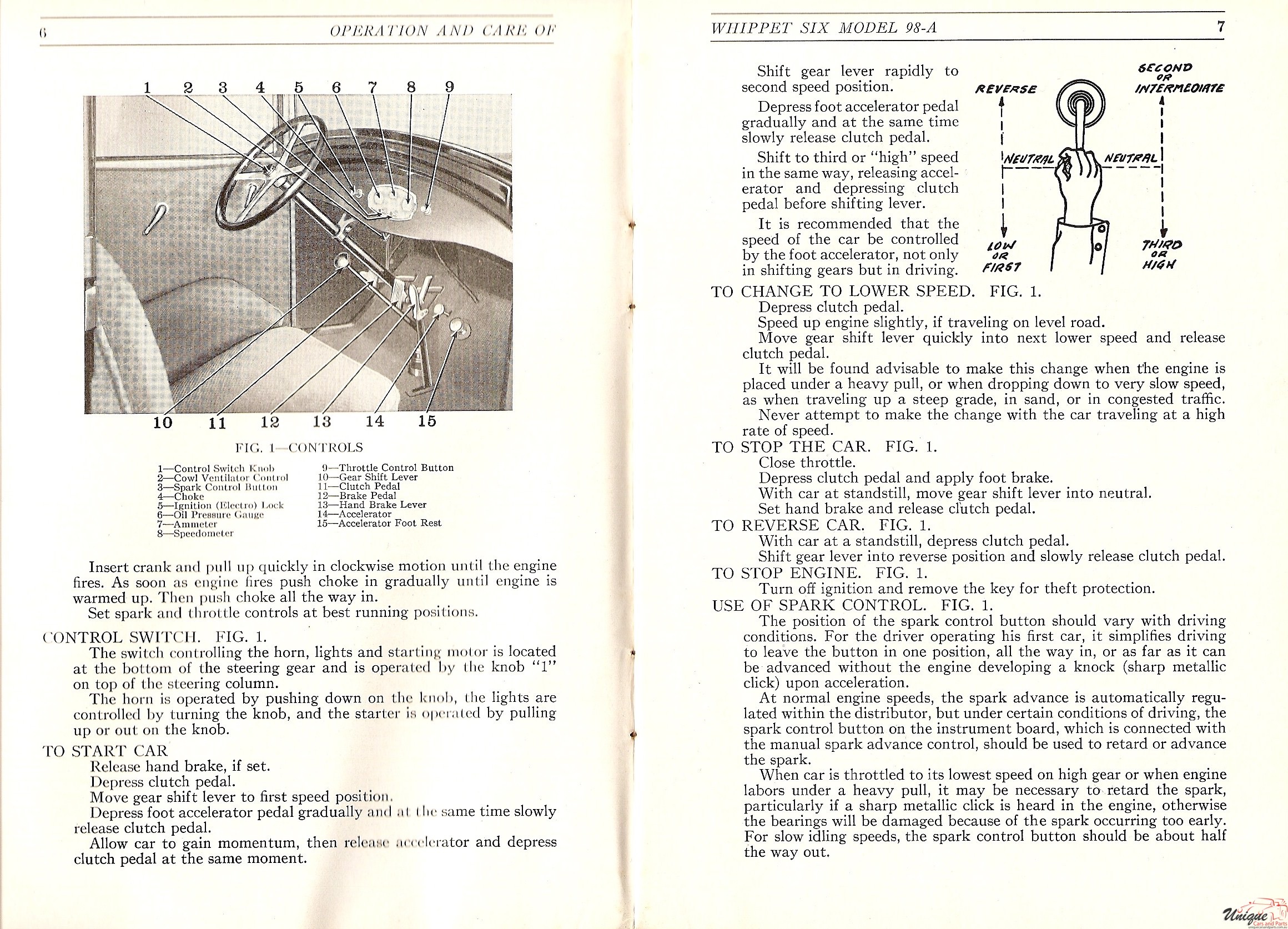 1929 Whippet Operator Manual Page 11